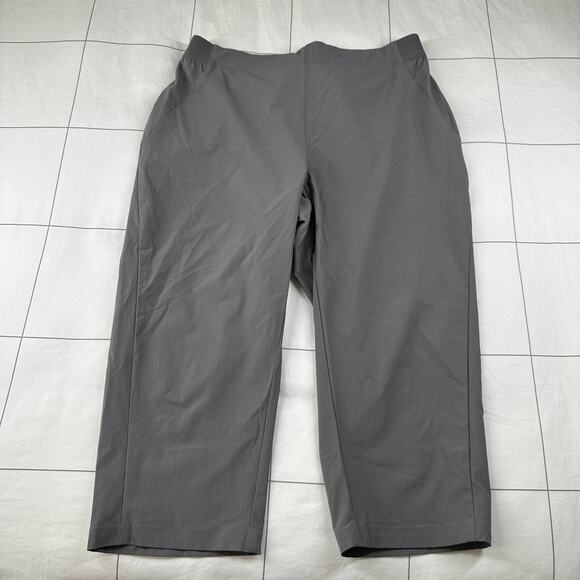 Rohan Pants Womens 10 Gray Fleet Capri Hiking Stretch Cropped Outdoor Athletic - Picture 1 of 10